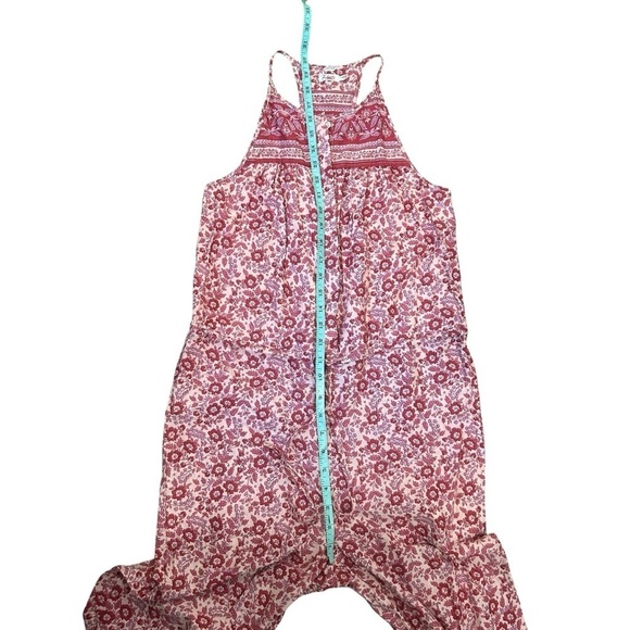 Faherty Adella Indian block print floral sleeveless jumpsuit size XS bohemian - Picture 12 of 14